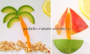 Осенние поделки из овощей и фруктов