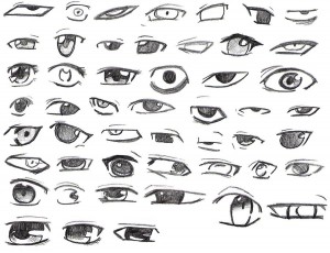 Как рисовать глаза человека, лицо картинки поэтапно. Учимся рисованию с детьми.