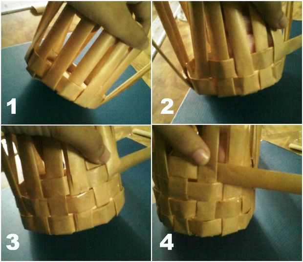 Плетение корзин для начинающих пошагово. Корзины своими руками мастер класс (6)
