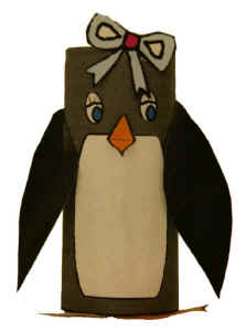Зимняя поделка - пингвин из папье маше - мастер класс