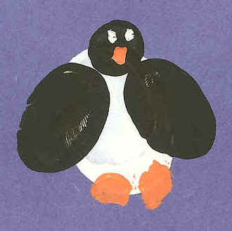 Зимняя поделка - пингвин из папье маше - мастер класс