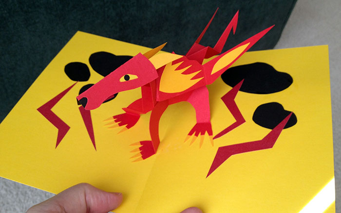 сделать дракона из бумаги легко