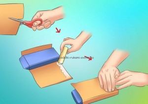 как сделать пенал из коробки своими руками